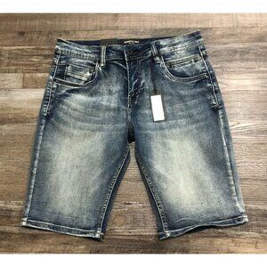 Kenneth Cole Mens Size 32 Slim Fit Denim Blue Jean Shorts New with Tags